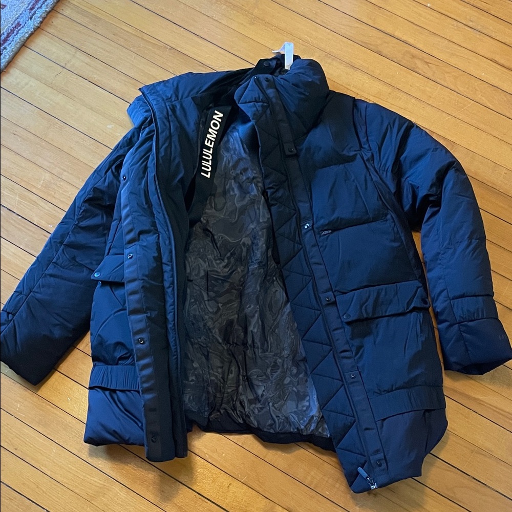 lululemon athletica black Quilted Puffer Coat